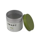 Factory custom food storage container round aluminum tin box for tea with lid