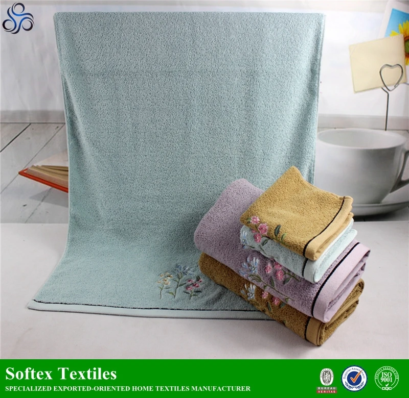 2016 new design home textile embroidery towel