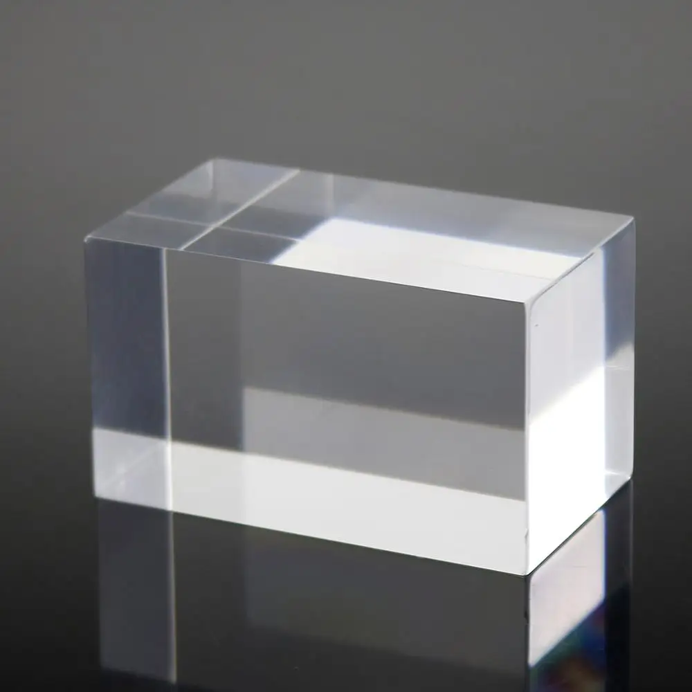 Clear Rectangular Acrylic Display Cube Acrylic Block Display View