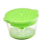 2019 Kitchen Accessory Manual Hand Anti-Slip Lid Rotation Reamer Orange Citrus Juicer Lemon Squeezer With Container