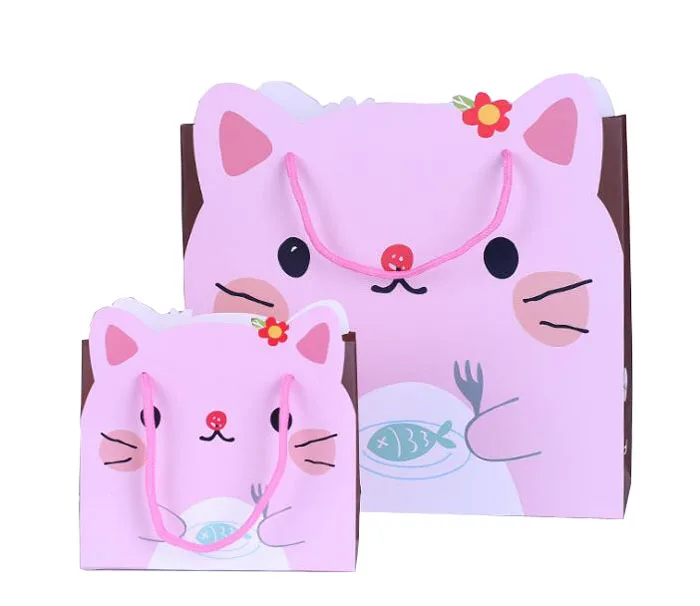 shape kids gift paper bag for birthday party gifts packaging