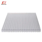 bayer pc hollow sheet clear10years long life span anti uv polycarbonate sun sheet