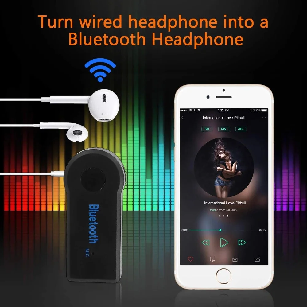 FancyTech BT Car Kit Handsfree 3.5mm Car AUX Audio Music Receiver Adapter - ANKUX.COM