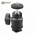 CAMVATE 1/4 Hot Shoe Mount Mini Ball Head Flash Bracket Holder Screw for Camera Tripod
