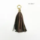 Leather Fringe Keychain Leather Tassel Keychain With USB Wire Charger