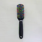 plastic bristle hair brush rubber cushion hair brush
