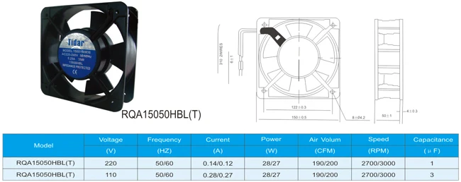 Centrifugal Fan, 220V, 100MM - detail 12