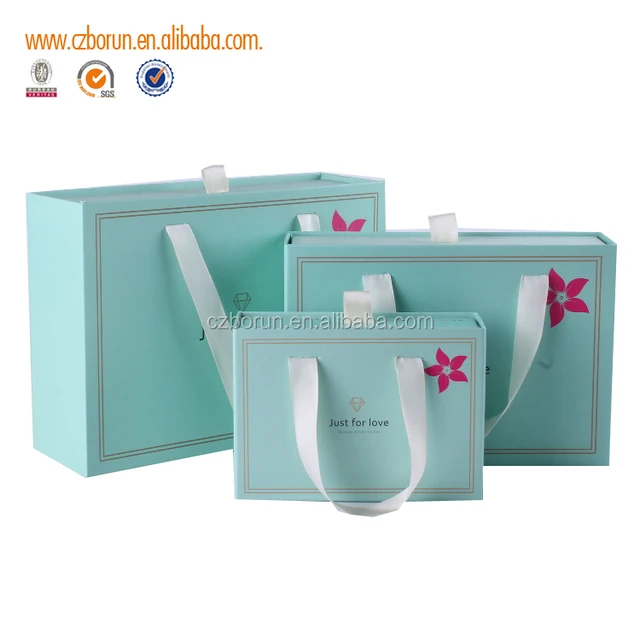 luxury customized design garment packaging boxes recycled gift