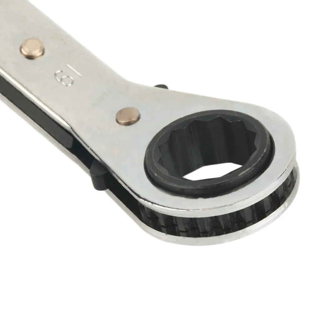 1Pc 10x12mm Useful Metric Offset Double Ring Wrench Spanner Reversible Ratchet Handle Wrench Metric Hand Tools Free Shipping