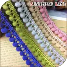 India Pom Pom Yarn And Tassel Trim Fringe For Cushion
