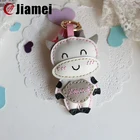 cheap custom logo leather blank heart horse cow shape keychain