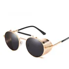 Vintage trendsetter Round frame Metal Classic Brand designer Retro gafas Custom Logo Fashion Sunglasses