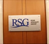 Customized company logo name board stainless steel plaque for lobby wall