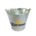 Metal Customized Ice Beer Bucket with Bottle Openers
