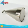 450lbs Pull Force Cone shaped Neodymium Fishing Magnet with Eyebolt D75mm
