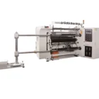 High speed circular blade PVC /PET/BOPP/PE plastic film composite film paper slitting machine