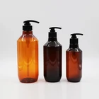 Eco Friendly Hair custom empty plastic cylindrical PET shampoo bottle