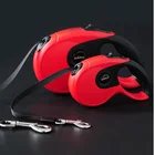 360 Tangle Free Heavy Duty Retractable Dog Leash With Anti Slip Handle One Handed Brake Pause Lock Training Leash