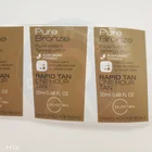 Custom Logo Design Printing Removable Sticker Roll Adhesive Label For Rapid Instant Tanning Lotion
