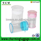 round tube pvc cosmetic pouch/clear pvc pouch