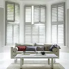 California Window Accessories 89mm Timber Louver Shutter Door Building Material