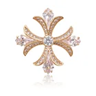 00025-Latest design flower wedding brooches for sale