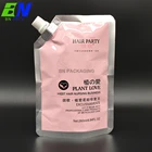 hair nursing products packaging use aluminum foil nozzle bag leakage proof stand up spout pouch for personal care