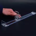 Clear plastic retail shelf pusher for supermarket