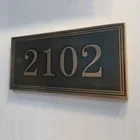 YIYAO custom charming cast print sliding 3d hanging aluminum metal street house sign