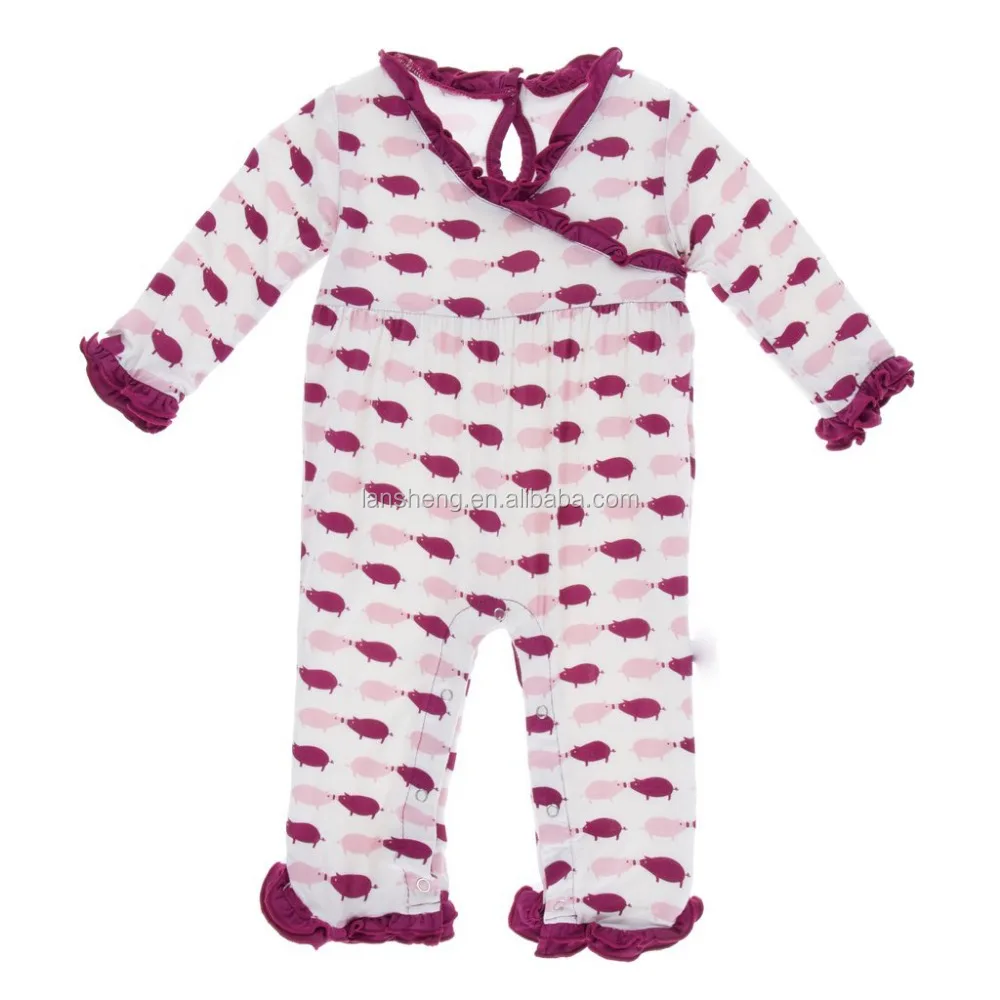 Newborn Baby Leopard Print Ruffles One Piece Petti Romper Kid Girl LI