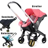 4 In 1 Baby Stroller Accessories Waterproof Raincover Sunshade Transparent Wind Dust Shield Open For 4in1 Baby Stroller