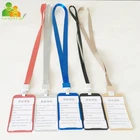 Custom fashion ID card holder with sublimation printing lanyard