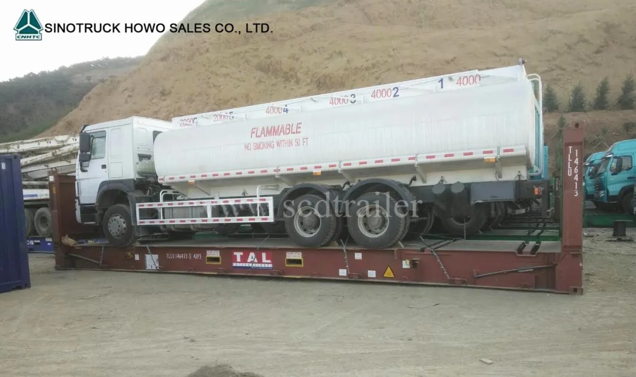 6x4 transporting 20000 liters 6000 gallon diesel oil fuel tanker truck