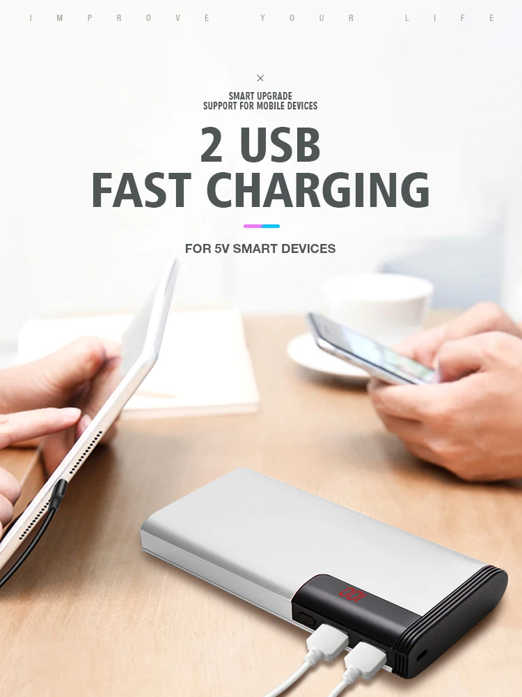 new arrived big capacity power banks 10000mah super slim power banks for iphone - ANKUX.COM
