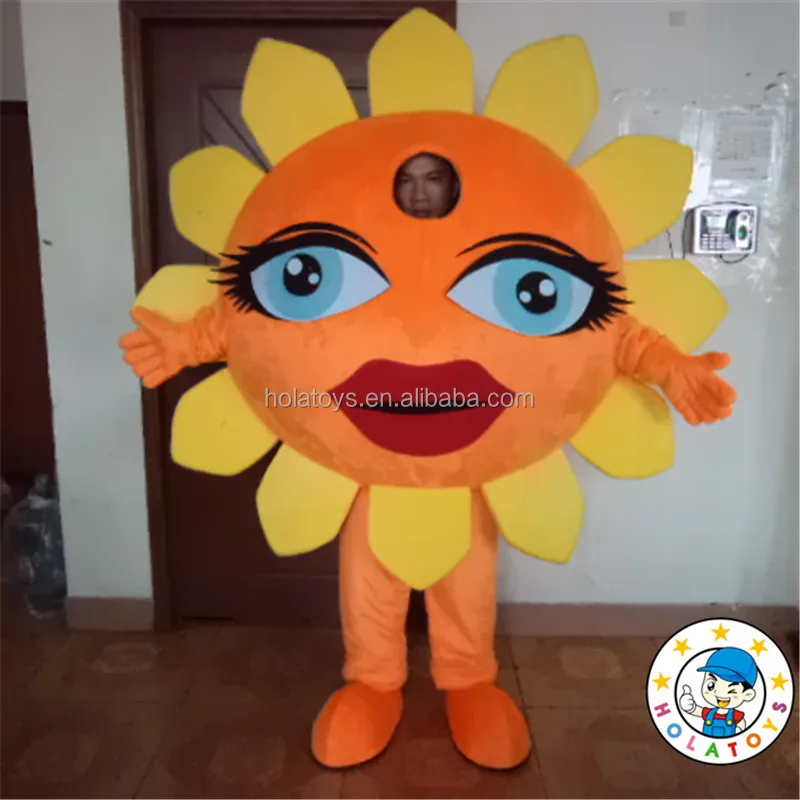 Sun flower mascot costume01.jpg