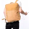 New hot sale large capacity muti-function design cork bag laptop backpack men backpack