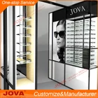 optical frame display case rack wall with optical shop decoration