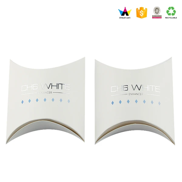 hot sale custom paper packaging pillow box for hair extension