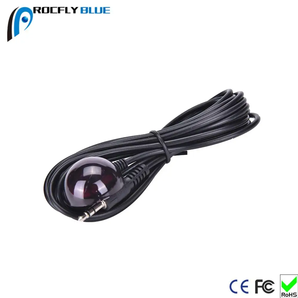 3.5mm IR Infrared Remote Control Receiver Extension Cord Cable With LED Light 3MFor IR Receiver cable - ANKUX.COM