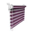 100% Polyester fabric zebra dual roller blinds and shades