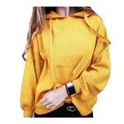 2018 new chic wholesale fashionable custom blank crop top hoodies