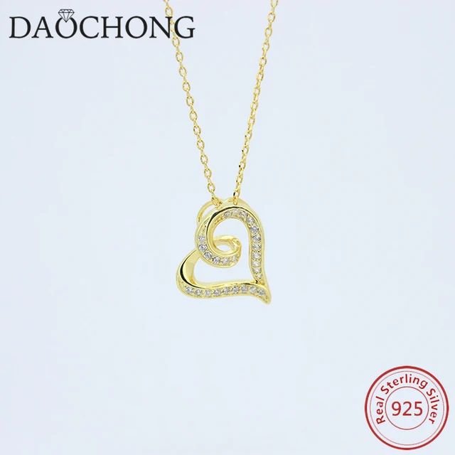 fashion product girlfriend gift fashion jewelry heart shape gold