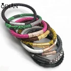 Leather Bracelett Bracelet Leather Stingray Bracelet Stingray Leather Bracelett Male Stainless Steel Bangle Bracelet