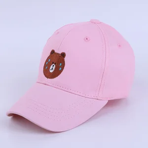wholesale children fashion cartoon bear embroidery baseball cap