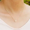 Nickel free gold tone cute panda charm necklace for kids