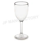 New Technology Products Colored Thick Stem Short Tulip Shaped plastic Wine Glass