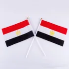 Single Layer Hand Held Flag, Custom Hand Flag With Heat Cut High Quality