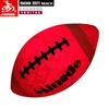 Luminous glow in the dark two high bright LED football ball lights rubber LED American football