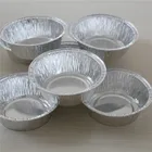small size round shape disposable aluminum foil ashtrays