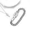 Fashion jewelry factory direct sales of stainless steel Key lock bracelet